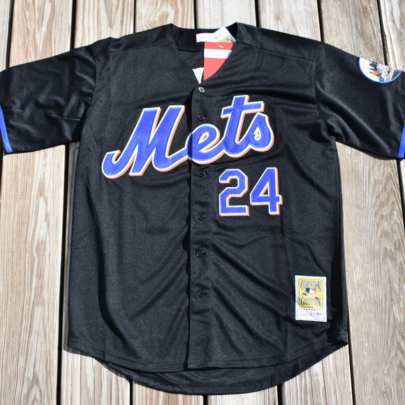 New! Willie Mays New York Mets Black ALT Baseball Jersey Adult Men's Sizes - Picture 2 of 2